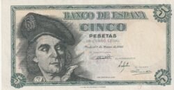 España ESP-P-136, 5 Ptas., Nº-02103655, Look Scand, XF