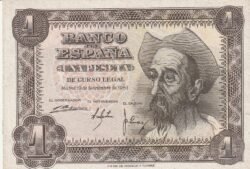 España ESP-P-139, 1 Pta., Quijote, Sin Serie, Nº 8763171, Look Scand, XF