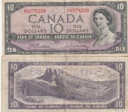 Canada CAN-P-79, 10 $, 1954, VF+