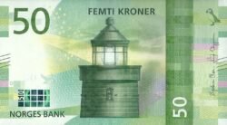 Noruega, NOR P-53, 50 Kroner, 2017, Faro, UNC