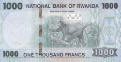 Ruanda RWD-P-W43, 1.000 Fcos, 1-Febrero-2019, Poblado/Mandril, UNC