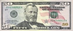 Estados Unidos USA-P-W547 "K", Dallas, 50 $, 2017A, Franklin, UNC