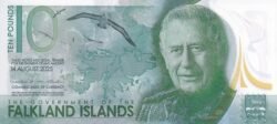 Falkland (Malvinas), FAL-P-W21, 10 Pounds, Carlos III, Polímero, UNC