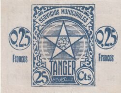 Tanger TNG-P-1a, 0,25 Fcos., Agosto-1941, Look Scand, Nº A-110825, XF