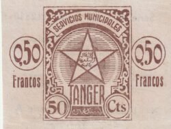 Tanger TNG-P-2a, 0,55 Fcos., Agosto-1941, Look Scand, Nº A-112845, XF+