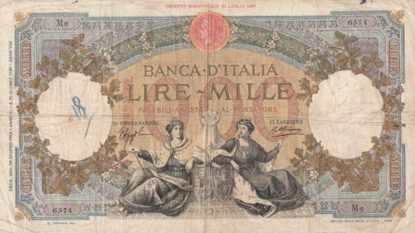 Italia ITA-P-56b, 1.000 Lire, 28-Junio-1933, Nº6570/M6, Look Scand, Fine