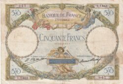 Francia FRA-P-77a, 50 Fcos., 3-Diciembre-1927, Nº.- 036685367, Look Scand, Fine
