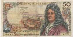 Francia FRA-P-148d, 50 Fcos., 8-Noviembre-1973A, Nº.- 0571169488, Look Scand, Very Fine