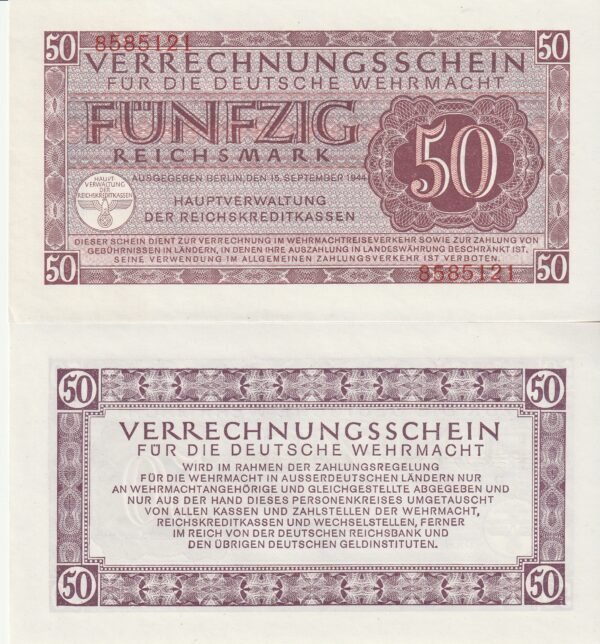 Alemania GER-P-M41, 50 Reichsmark, 1942, UNC