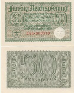 Alemania GER-P-R135, 50 Reichspfening, ND-1940/45, UNC