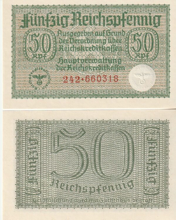 Alemania GER-P-R135, 50 Reichspfening, ND-1940/45, UNC