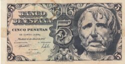 España ESP-P-134, 5 Ptas., Séneca, Nº-D6059687, Look Scand, EBC