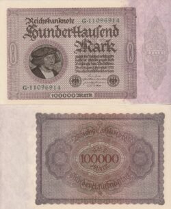 Alemania GER-P-83a, 100.000 Mark, 1923, UNC