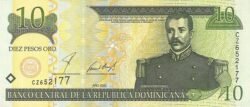 Dominicana Rep. DOM-P-168a, 10Pesos Oro, 2001, Matías Ramón Mella, UNC