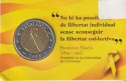 España-Cataluña, Prueba Lazo, 2018, 2€
