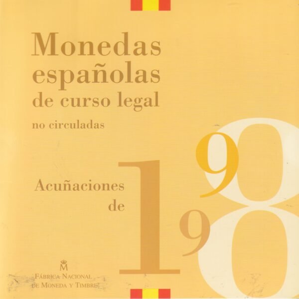 España, Set Cartera 8 monedas. FNMT, 1998