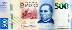 México MEX-P-W141(2), 500 Pesos, 27-Junio-2024, Sign: Jonathan Heath Constable & Isabel Morales Pasantes, UNC