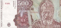 Rumanía ROM-P-98b, 500 Lei, 1991, Abril-1991, UNC