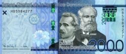 Dominicana Rep. DOM-P-194(24), 2.000 Pesos Oro, 2024, Emilio Prud Homme/José Reyes, UNC