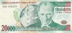 Turquía TRK-P-215(1), 20.000.000 Lira Turca, ND, 1970/2000, Look Scand, UNC