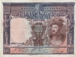 España ESP-P-70c, 1.000 Pta., 1925, Nº 3687242, Look Scand, VF