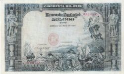 Portugal PTG-P-85, 50.000 Reis, 9-Mayo-1906, Nº 06035.G, Look Scand, VF++