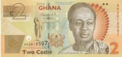 Ghana GHA-P-37Aa, 2 Cedis, 6-Marzo-2010, UNC