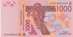 West Africa States(Costa de Ivore) CDI-P-115A(23), 1000 Fcos., 2023, UNC
