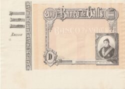 España ESP-Banco de Valls, Prueba de 200 Ptas., 1921, UNC
