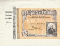 España ESP-Banco de Valls, Prueba de 25 Ptas., 1921, D. Pablo de Baldrich, UNC