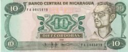 Nicaragua NIC-P-151, 10 Córdobas, 1985, Comandante Fonseca, UNC