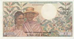 Madagascar MDG-P-59, 1.000 Fcos., ND-1966, Nº.-011440911, Look Scand, XF