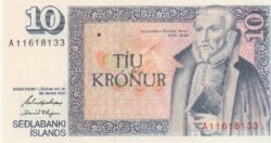 Islandia ICE-P-48a(3), 10 Krönur, 1961, UNC