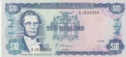 Jamaica JAM-P-71d, 10 $, 1-Agosto-1992, Look Scand, UNC