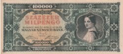 Hungría HGR-P-127, 100.000 pengo,1946, Look Scand, XF-