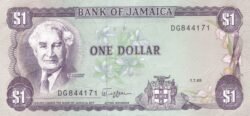 Jamaica JAM-P-68Ac, 1 $, 1-7-1989, UNC