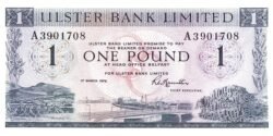 Irlanda del Norte NIR-P-325b, 1 Pound, 1-Marzo-1976, Ulster Bank, UNC