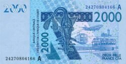 West Africa States(Costa de Ivore) CDI-P-116A(24)w, 2.000 Fcos., 2024, UNC