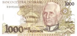Brasil BRA-P-231b, 1000 Cruzeiros, 1990, UNC