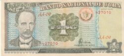 Cuba CUB-P-112, 1 Pesos, 1995, Look Scand, XF
