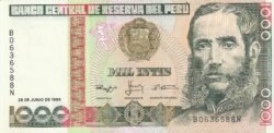 Perú PER-P-136b(87), 1.000 Intis, 26-6-1987, UNC