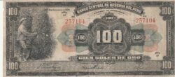 Perú PER-P-69a, 100 Soles, 8-Septiembre-1939, Look Scand, Fine