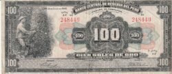 Perú PER-P-69Aa, 100 Soles, 13-Julio-1945, Nº 248449, Look Scand, Very Fine