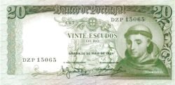 Portugal PTG-P-167b(2), 20 Escudos, 1964, UNC