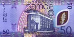Samoa SAM-P-W50(ZZ), 50 Tala, ND-2025, Reemplazo ZZ, Polímero, UNC