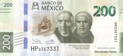 México MEX-P-W131(5), 200 Pesos, 6-Diciembre-2023, Sig: Victoria Rodríguez Ceja & Alejandro Alegre Rabiela, UNC