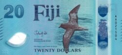Fiji FIJ-P-W127, 20 $, Gaviota, ND-2026, Polímero, UNC