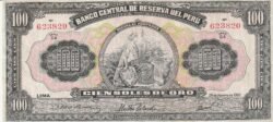Perú PER-P-73(52), 100 Soles, 1952, Nº 623820, Look Scand, Very Fine++