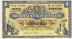 Escocia SCL-P-324b(62), 1 Pound, Marzo-1962, Nº 220688, Look Scand, XF