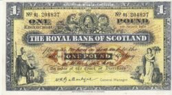 Escocia SCL-P-324b(8-62), 1 Pound, Agosto-1962, Nº 204837, Look Scand, XF